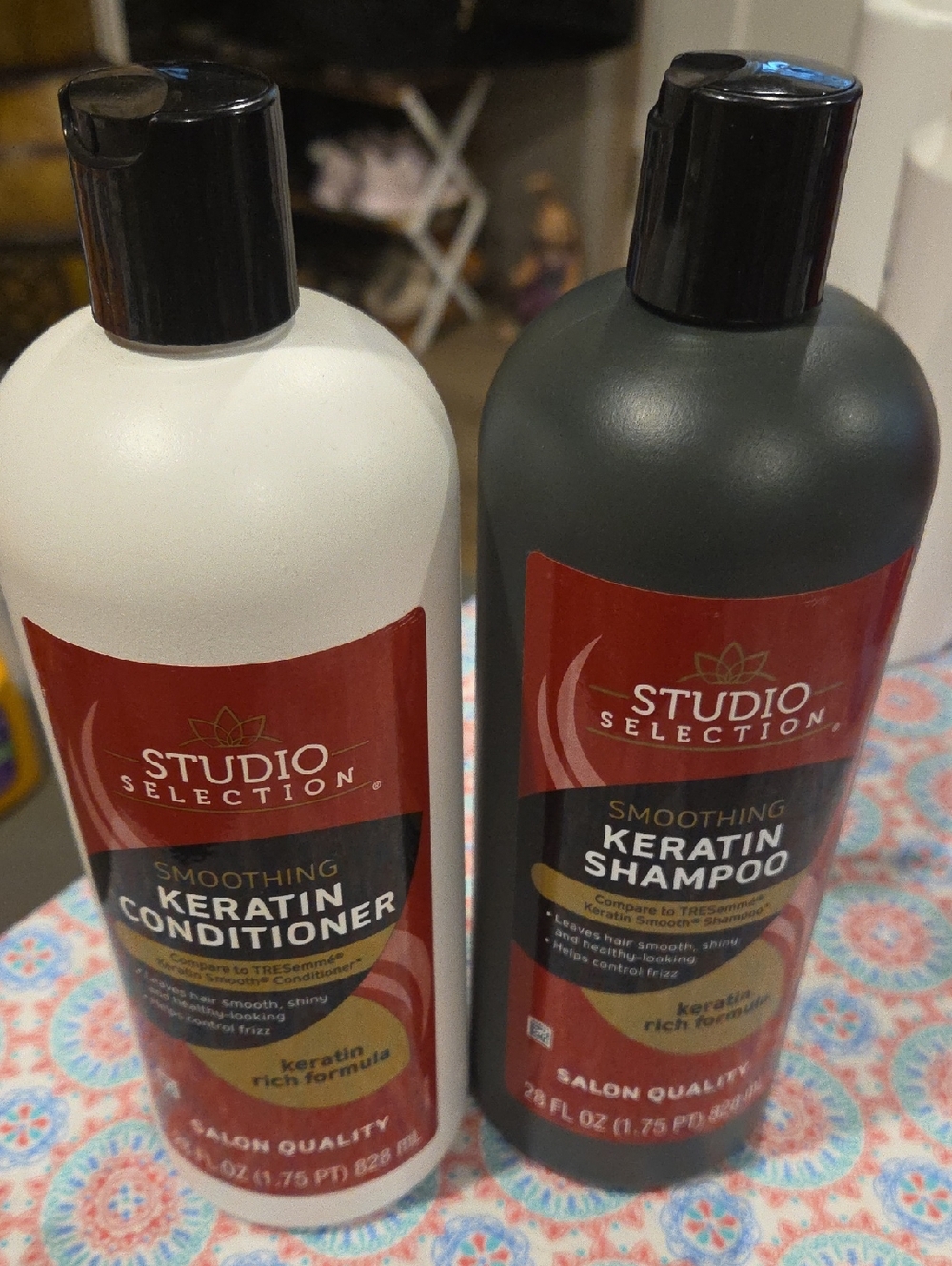Smoothing Keratin Shampoo & Conditioner - White and Black